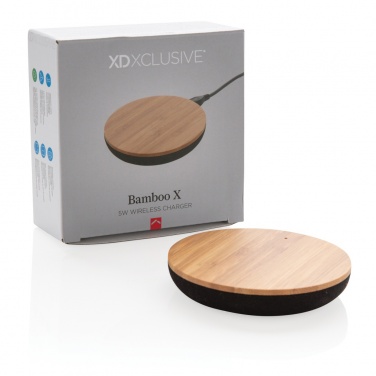 Logotrade promotional gifts photo of: Bamboo X 5W wireless charger