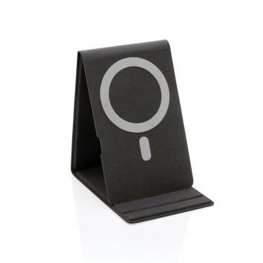 Logo trade promotional gifts picture of: Artic Magnetic 10W wireless charging phone stand