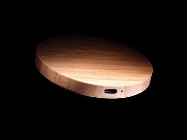 Logo trade advertising product photo of: Bamboo 15W wireless charger