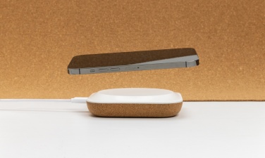 Logotrade promotional items photo of: Oregon RCS recycled plastic and cork 10W wireless