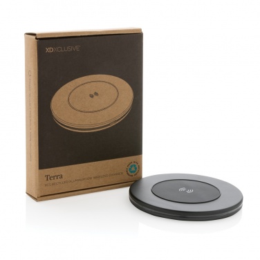 Logotrade corporate gift image of: Terra RCS recycled aluminium 10W wireless charger