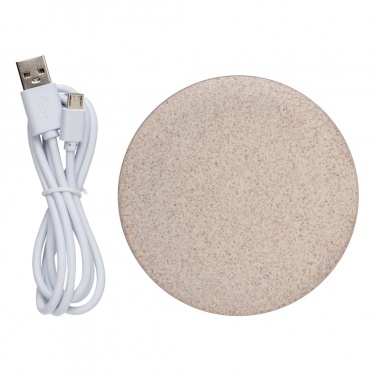 Logo trade promotional product photo of: 5W Wheat straw wireless charger