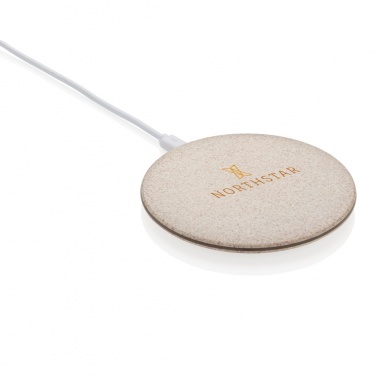 Logotrade promotional giveaway picture of: 5W Wheat straw wireless charger