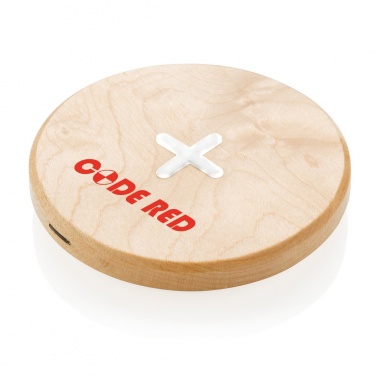 Logo trade corporate gift photo of: 5W wood wireless charger
