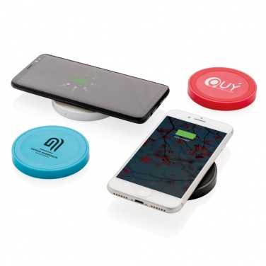 Logo trade promotional gift photo of: 5W wireless charging pad round