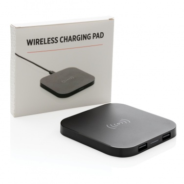 Logo trade corporate gifts picture of: Wireless 5W charging pad