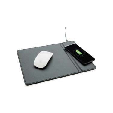 Logo trade promotional gift photo of: Mousepad with 5W wireless charging