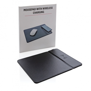 Logo trade promotional gift photo of: Mousepad with 5W wireless charging