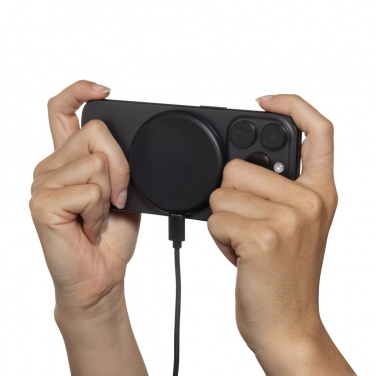 Logo trade promotional items image of: Magnapad 15W RCS rplastic magnetic 3 in 1 charging pad