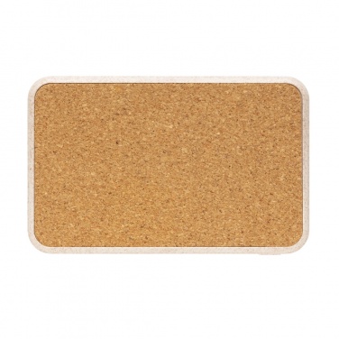 Logotrade promotional giveaway image of: Cork and Wheat 5.000 mAh pocket powerbank