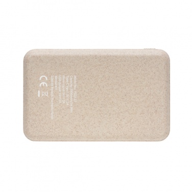Logotrade promotional merchandise picture of: Cork and Wheat 5.000 mAh pocket powerbank
