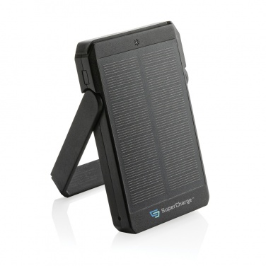 Logotrade promotional product picture of: Skywave RCS rplastic solar powerbank 5000 mAh 10W wireless