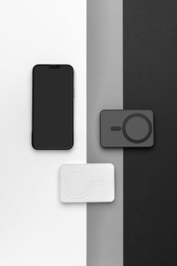 Logo trade promotional product photo of: Magnetix RCS recycled plastic 5000 mah magnetic powerbank