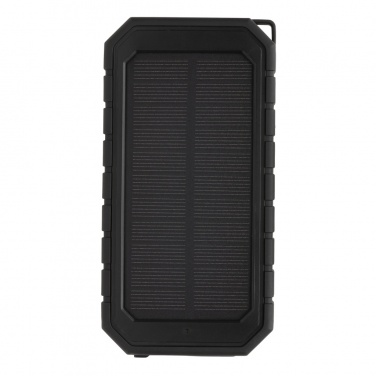 Logo trade promotional gifts picture of: RCS recycled plastic Solar powerbank with 10W Wireless
