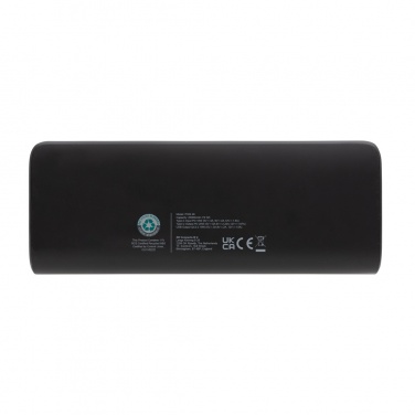 Logo trade promotional merchandise picture of: FlashCharge RCS rplastic 20000 mah fast charge powerbank