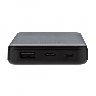 Logo trade promotional gifts picture of: RCS recycled plastic 5.000 mAh 5W wireless powerbank