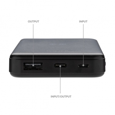 Logotrade promotional gift picture of: RCS recycled plastic 5.000 mAh 5W wireless powerbank