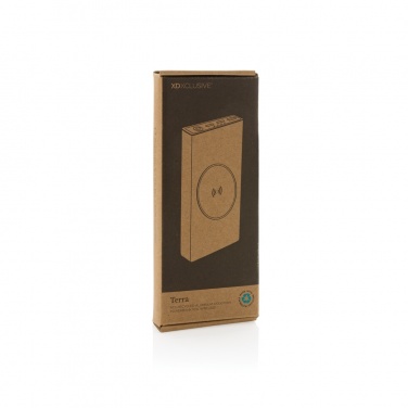 Logo trade promotional giveaway photo of: Terra RCS recycled 18W aluminium 10000 powerbank 10W