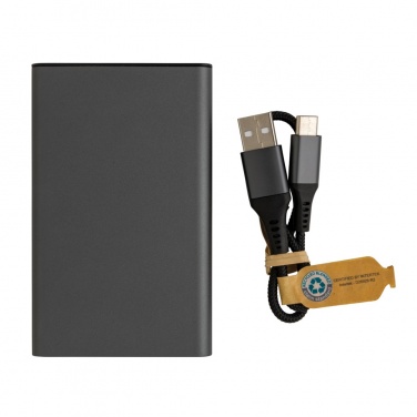 Logotrade business gift image of: Terra RCS recycled aluminium powerbank 5.000 mAh