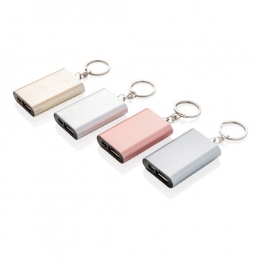 Logo trade promotional products image of: 1.000 mAh keychain powerbank