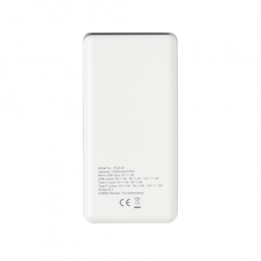 Logo trade promotional merchandise image of: Ultra fast 10.000 mAh powerbank with PD