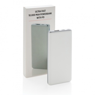 Logotrade promotional products photo of: Ultra fast 10.000 mAh powerbank with PD