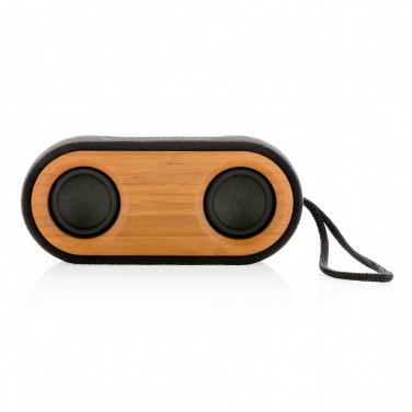 Logo trade corporate gift photo of: Bamboo X double speaker