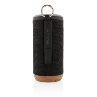 Logo trade promotional giveaways image of: Baia 10W wireless speaker, cork
