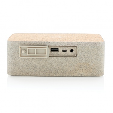 Logo trade promotional giveaways picture of: Wheatstraw wireless charging speaker