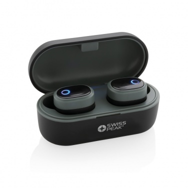 Logo trade corporate gifts image of: Swiss peak TWS earbuds