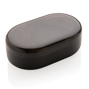 Logotrade promotional product image of: Light up logo TWS earbuds in charging case