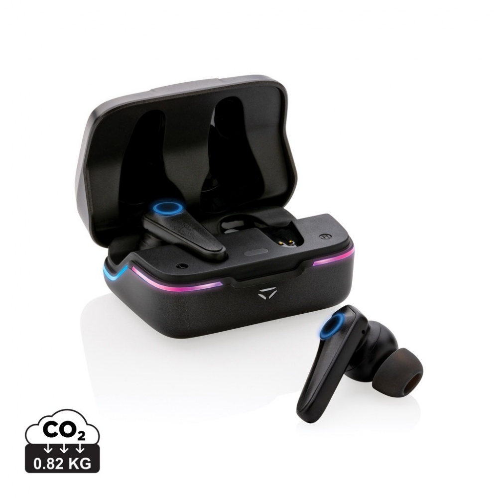 Logotrade promotional item image of: RGB gaming earbuds with ENC