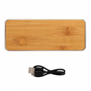 Logo trade promotional merchandise picture of: Nevada Bamboo 3W wireless speaker