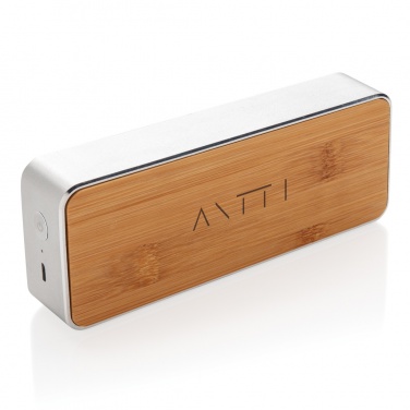 Logo trade promotional products picture of: Nevada Bamboo 3W wireless speaker