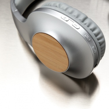 Logotrade promotional gift picture of: Dakota Bamboo wireless headphone