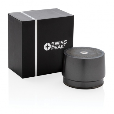 Logo trade promotional merchandise picture of: Swiss peak 5W wireless bass speaker