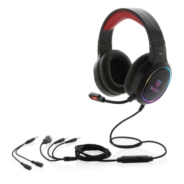 Logo trade promotional items picture of: RGB gaming headset