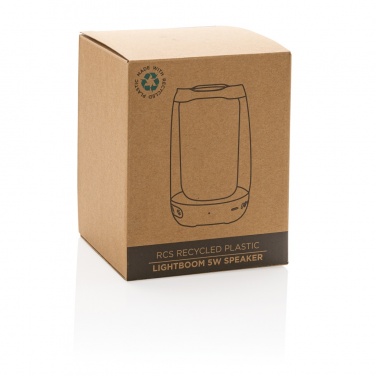 Logotrade corporate gift image of: RCS recycled plastic Lightboom 5W speaker