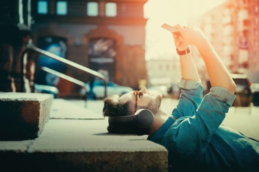 Logo trade promotional gift photo of: Motorola MOTO XT500 wireless over ear headphone