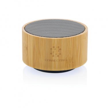Logo trade advertising product photo of: RCS recycled plastic and bamboo 3W wireless speaker