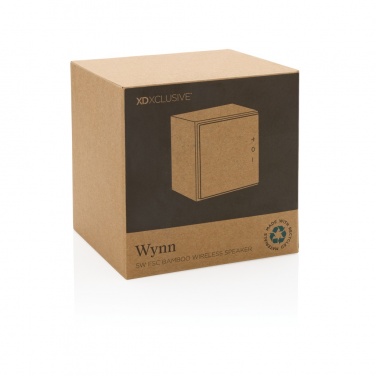 Logo trade promotional giveaways image of: Wynn 5W bamboo wireless speaker