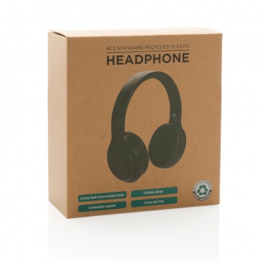 Logotrade promotional gift picture of: RCS standard recycled plastic headphone