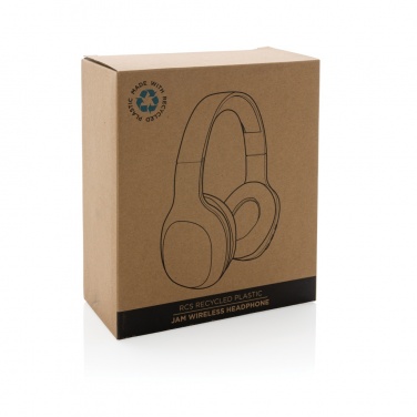 Logo trade promotional items picture of: RCS recycled plastic JAM wireless headphone