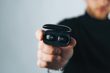 Logo trade promotional merchandise photo of: Urban Vitamin Palm Springs RCS rplastic ENC earbuds