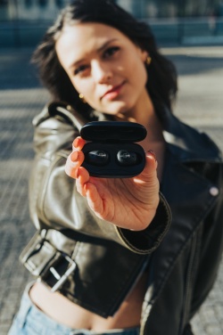 Logotrade promotional merchandise photo of: Urban Vitamin Palm Springs RCS rplastic ENC earbuds