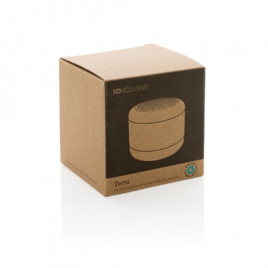 Logo trade advertising products image of: Terra RCS recycled aluminium 5W wireless speaker