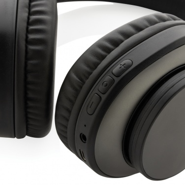 Logo trade corporate gift photo of: Terra RCS recycled aluminium wireless headphone