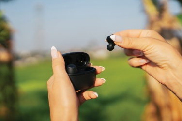 Logotrade promotional merchandise image of: Terra RCS recycled aluminium wireless earbuds