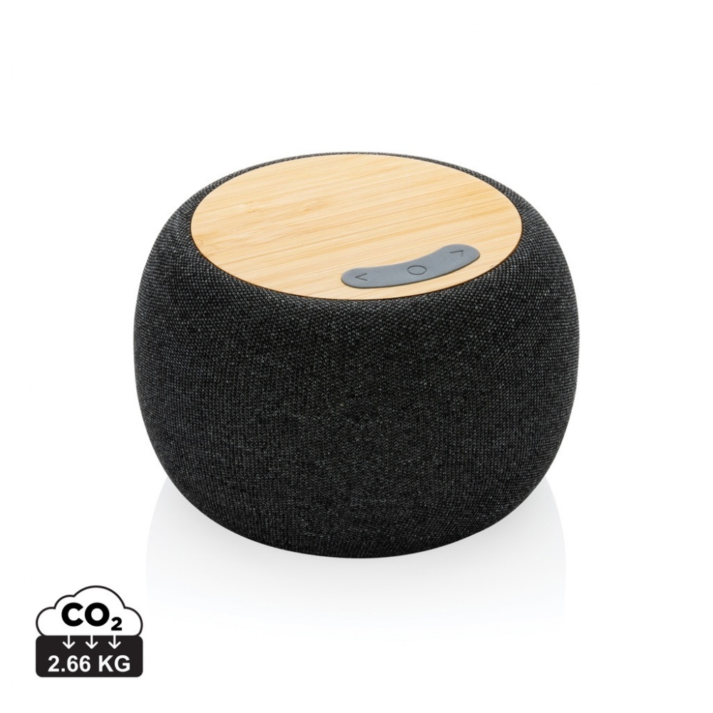 Logo trade business gift photo of: RCS Rplastic/PET and bamboo 5W speaker