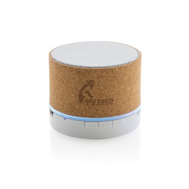 Logo trade promotional items image of: Cork 3W wireless speaker